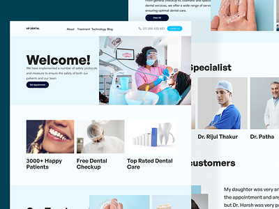 Dental Website dental dental appointment dental website dental website design dentist design graphic design oral oral health ui webpage design website website design