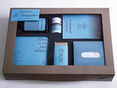 Status Box - It's Complicated box comp curated