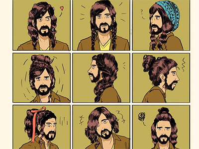 Hairstyles part 2 hair illustration