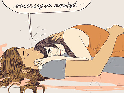 ARRO comic: overslept comic couple illustration webcomic