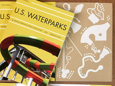 US Waterpark book infographics pictograms slides waterparks