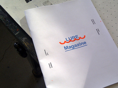 LURE Magazine fluor graphicdesign silkscreen type typo