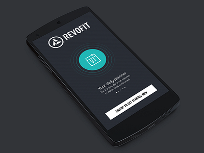 Revofit Splash Screen app ui clean fitness app mobile mobile ui simple splashscreen ui design ux