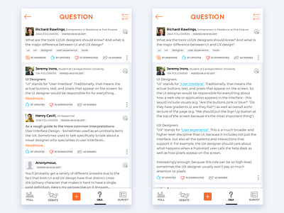 Q&A appui daily 100 challenge dailyui debate poll qa questionanswer survey ui uid userexperience userinterface