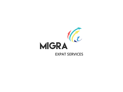 Logo design for MIGRA EXPAT SERVICES design icon logo