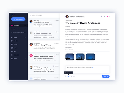 Email Client Re-Design Concept