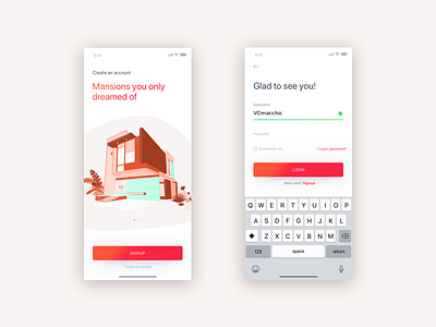 Real-estate aggregator app design