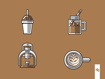 Coffee related icons