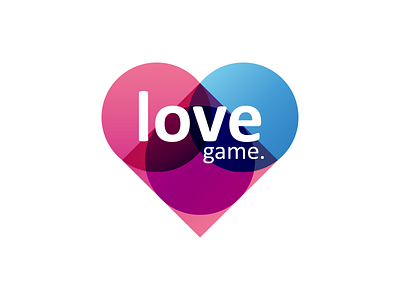 Love game. brand game logo love