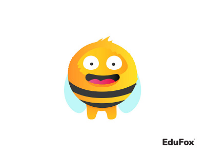 Bee corporate identity edufox icon