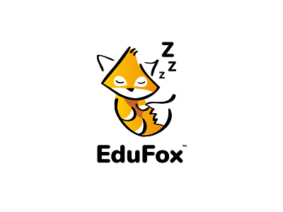 EduFox logo brand branding corporate identity education edufox fox illustration logo