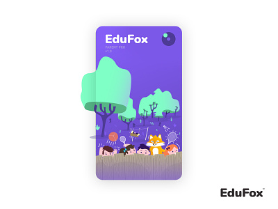 Loader EduFox app brand corporate identity edufox illustration