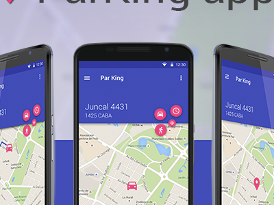 ParKing app concept android app ios material sketch3 ui uiux user interface ux