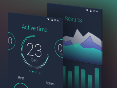 Timer app UI android app appdesign design ios sketch3 ui uiux user interface ux