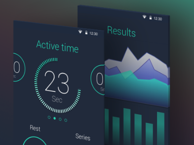 Timer app UI