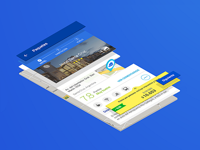 Detalle de Hotel android app despegar material material design mobile ux
