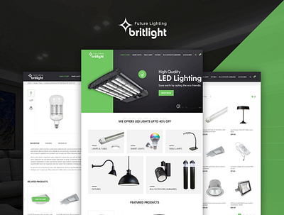 Britlight CS-cart : 4.13.2.SP1 3d animation app branding bugtreat cs cart design ecommerce graphic design illustration logo magento motion graphics prestashop ui vector