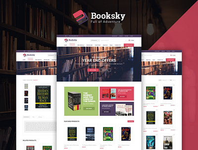 Booksky Cs-Cart Template bugtreat cs cart cs cart templates cs cart themes cscart ecommerce web design web template