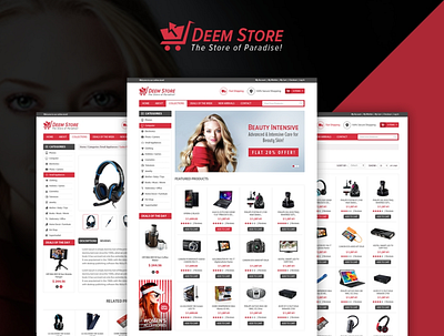 Deem Store Cs-Cart Template bugtreat cs cart cs cart themes cscart design ecommerce ecommerce themes ui webdesign