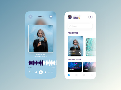 music player app design ui ux