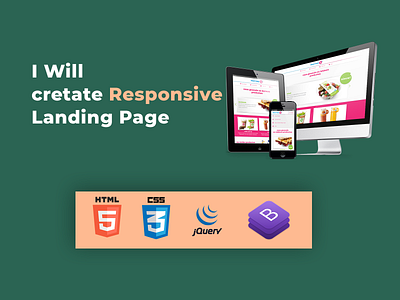 Landing Page bootstrap branding css design email signature email template figma to html front end development graphic design html illustration jquery landing page responsive website website