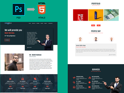 PSD to HTML Conversion branding design email signature email template figma figma to html graphic design illustration landing page logo psd psd to html responsive website ui ux vector website xd xd to html