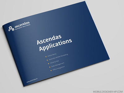 Mobile App Brochure Cover Design