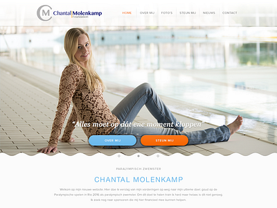 Chantal Molenkamp Homepage Header ceramedia header homepage layout web design webdesign website