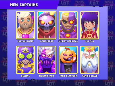New captains / Tanks A Lot! character game app