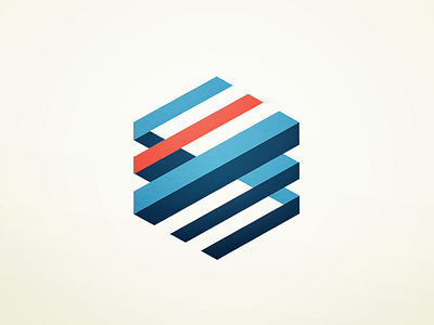 Outcometrix abstract branding geometric line logo