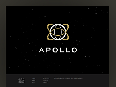 Apollo drone start up web design website