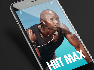 Hiitmax App app fitness health nike sports trainer ui ux