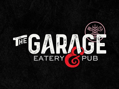 The Garage logo pub restaurant type wordmark