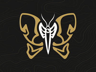 Revival apparel bones branding butterfly logo occult skeleton wings