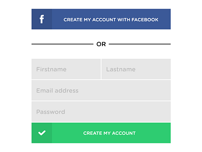 Signup account cubic facebook login signin signup simple