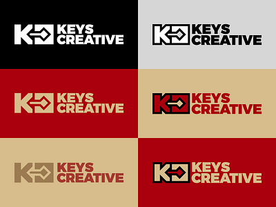 Keys Creative bold branding color key logo recording sans serif studio