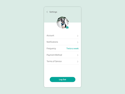 Daily UI Challenge #007 • Settings