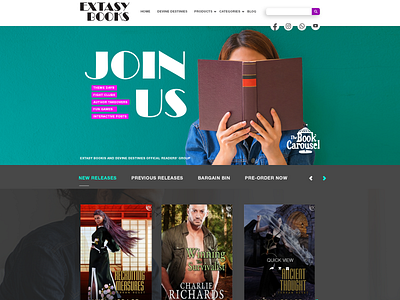 EXTASY BOOKS branding design graphic design