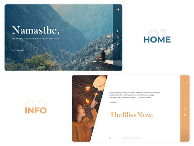 TheBlissNow Website colors debut full width ui web web design website website design
