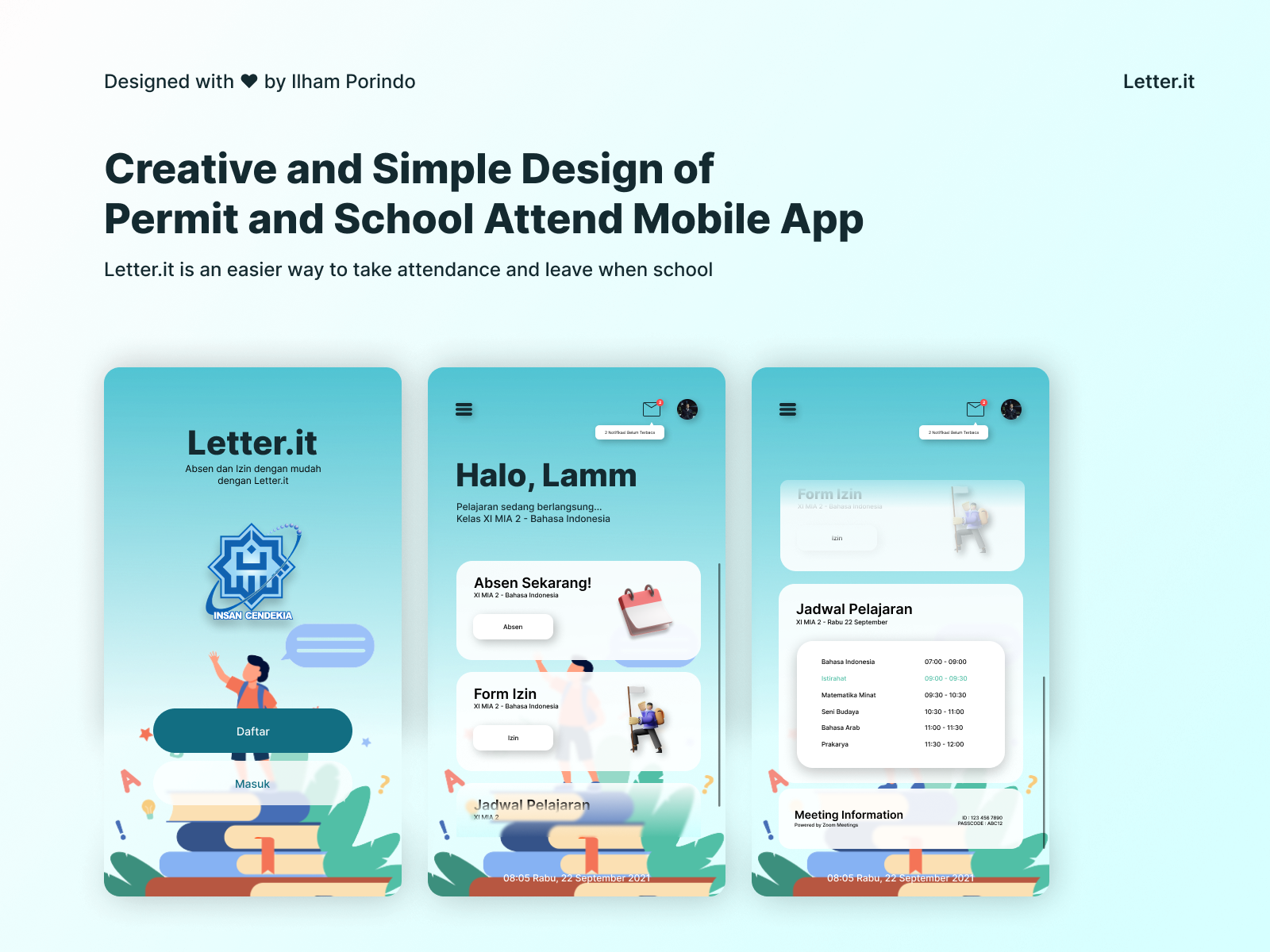 Letter.it - School Mobile App Design by Lamm on Dribbble