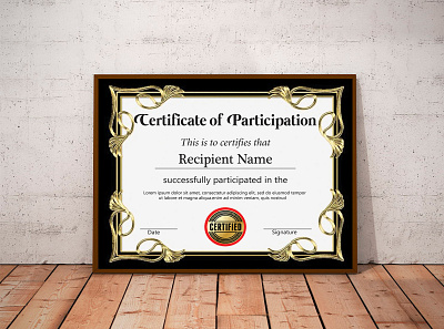 Certificate Template certificate certificate design design diploma graphic design logo print