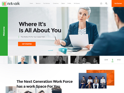 Anthony Millennial's HR Network branding inerface user friendly webdesign