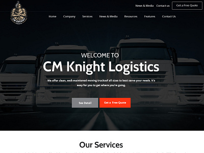 CM Knight branding design user friendly webdesign