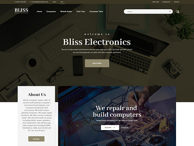 Bliss Electronics 3d animation app branding design graphic design icon illustration logo motion graphics ui user friendly vector webdesign