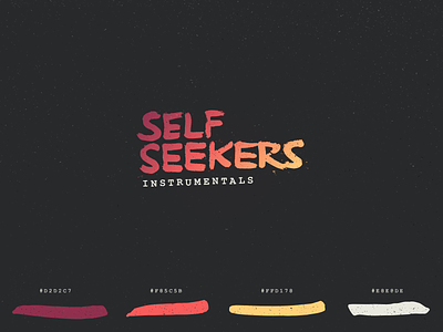 Self Seekers beat tape color palette brand branding color color palette guidelines hand drawn identity logo music music art texture type