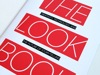 The Lookbook book booklet collateral cover event print red swag