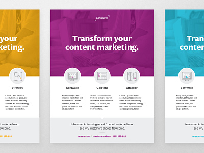 Event program ad by Jeremy Ford for NewsCred on Dribbble