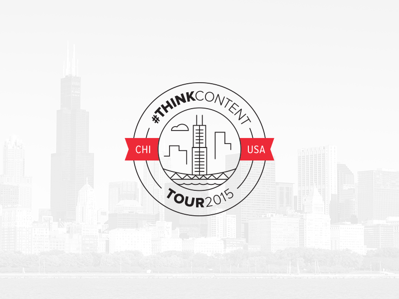 #ThinkContent Tour Seals london san francisco chicago skyline city seal identity logo event