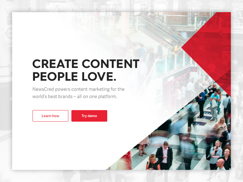 Identity gradient brand splash web triangle angle transparency treatment homepage