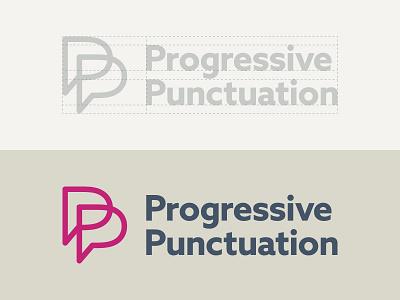 Side project logo contruction brand bubble conversation identity logo mark p punctuation sans serif speech